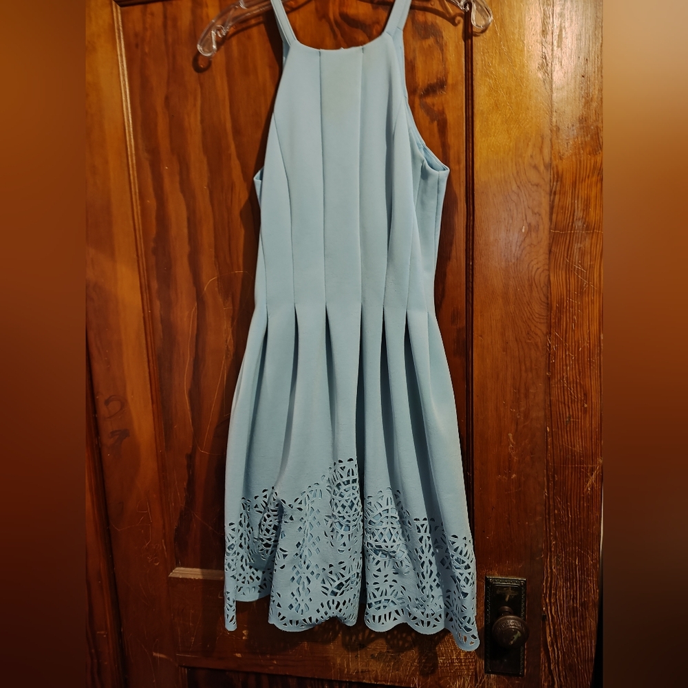 Vince Camuto Light Blue Halter Dress